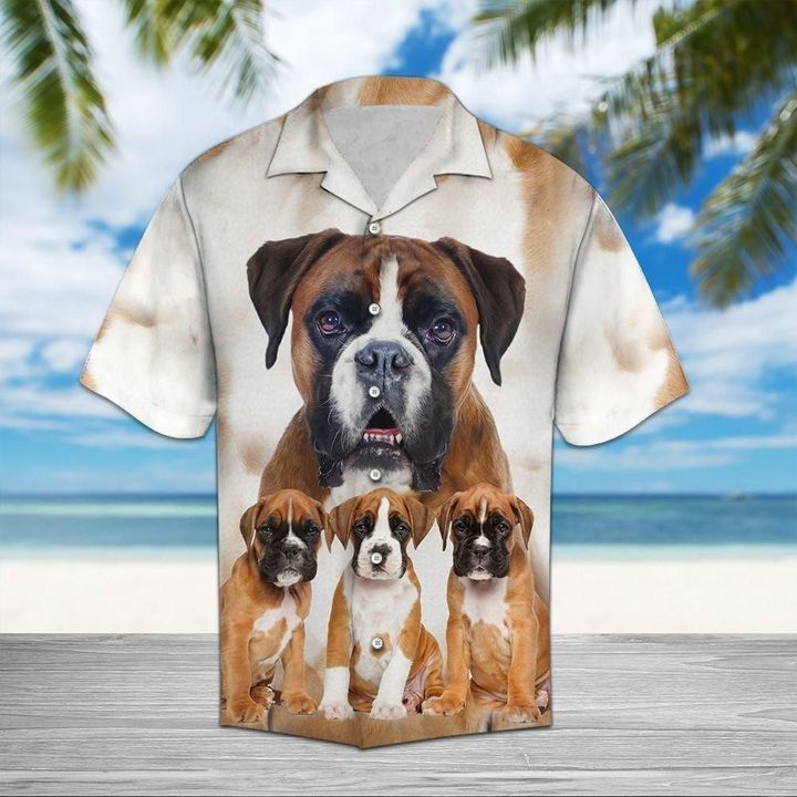 Boxer Great Hawaiian Shirt | For Men & Women | HL2927