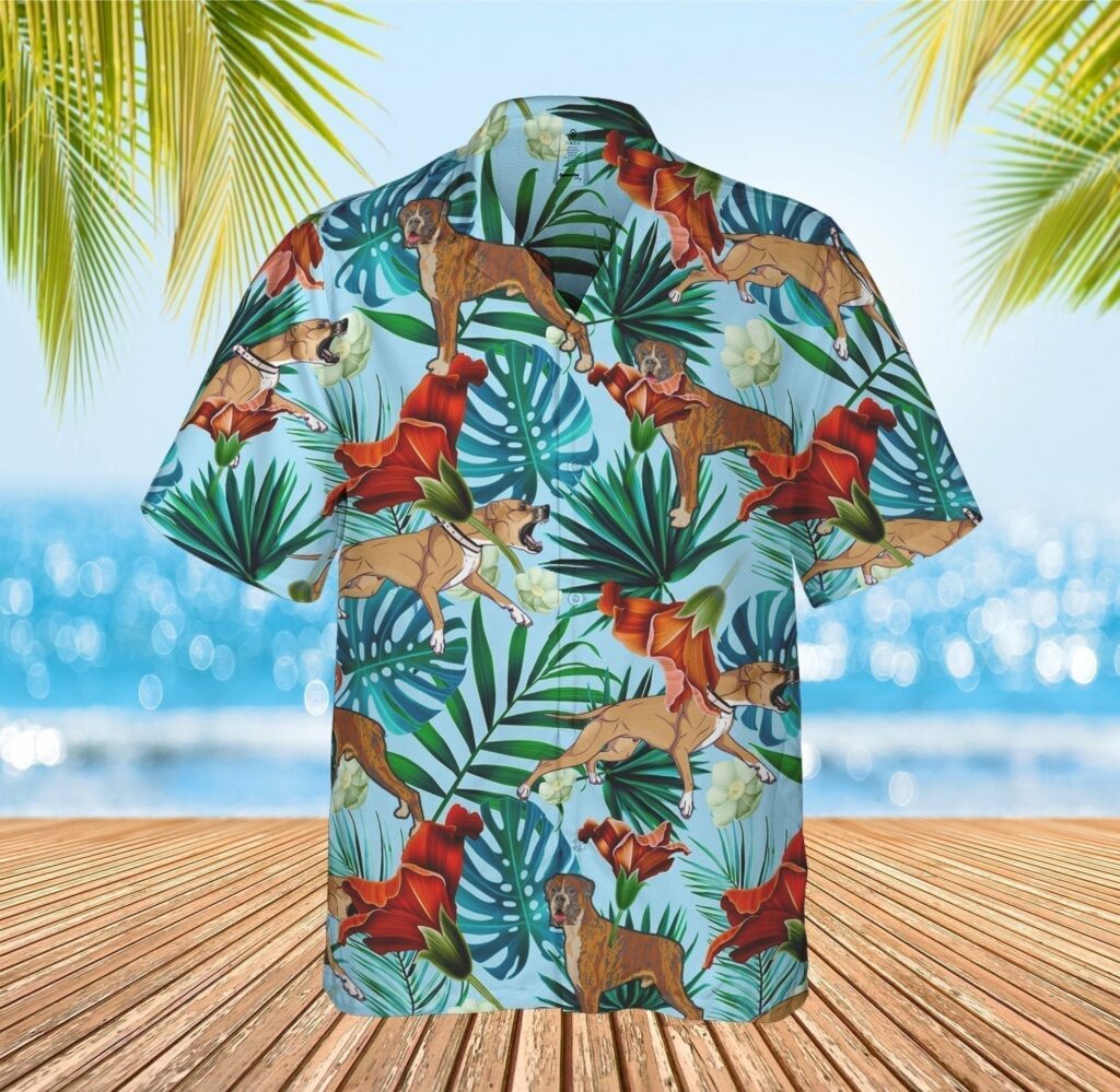 Boxer Hawaiian Shirt | For Men & Women | HW5818