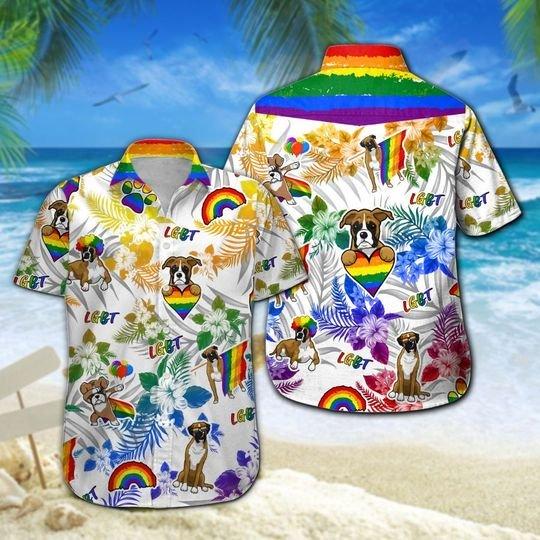 Boxer LGBT Hawaiian Shirt | For Men & Women | HW6365