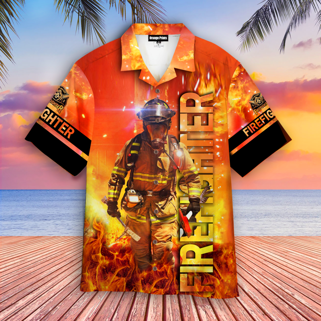 Brave Firefighter Hawaiian Shirt | For Men & Women | WT5688