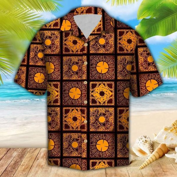 Brown Lemar Pattern Hawaiian Shirt | For Men & Women | HW4474