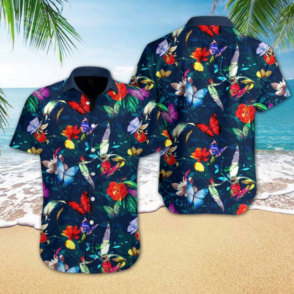 Butterly Flower Hawaiian Shirt | For Men & Women | HW1255