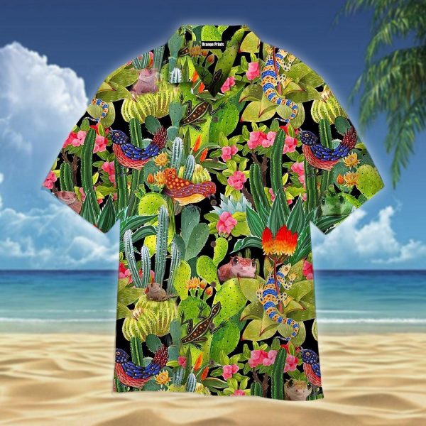 Cactus Pattern Hawaiian Shirt | For Men & Women | HW4298