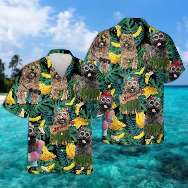 Cairn Terrier Summer Leaves Hawaiian Shirt | For Men & Women | HL2167
