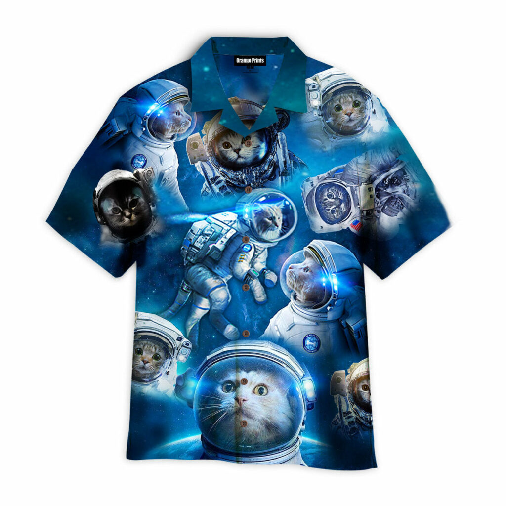 Cat Astronaut Hawaiian Shirt | For Men & Women | HW5159