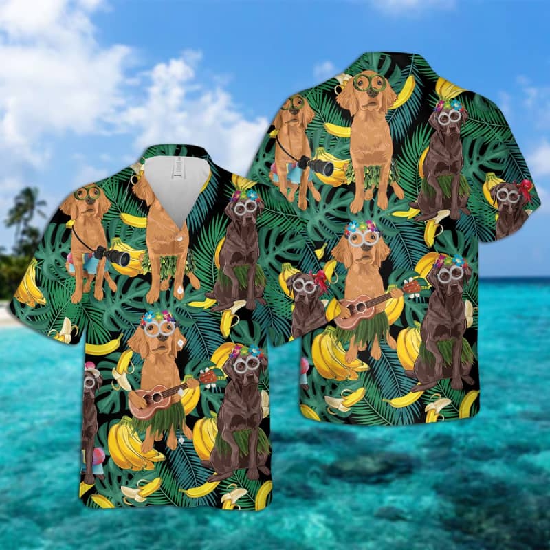 Chesapeake Bay Retriever Leaves Hawaiian Shirt | For Men & Women | HL2166