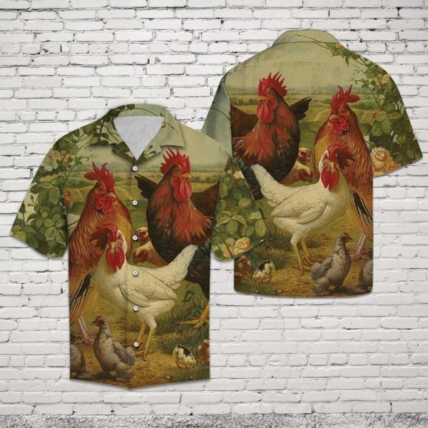 Chicken Farm Hawaiian Shirt | For Men & Women | HW6850
