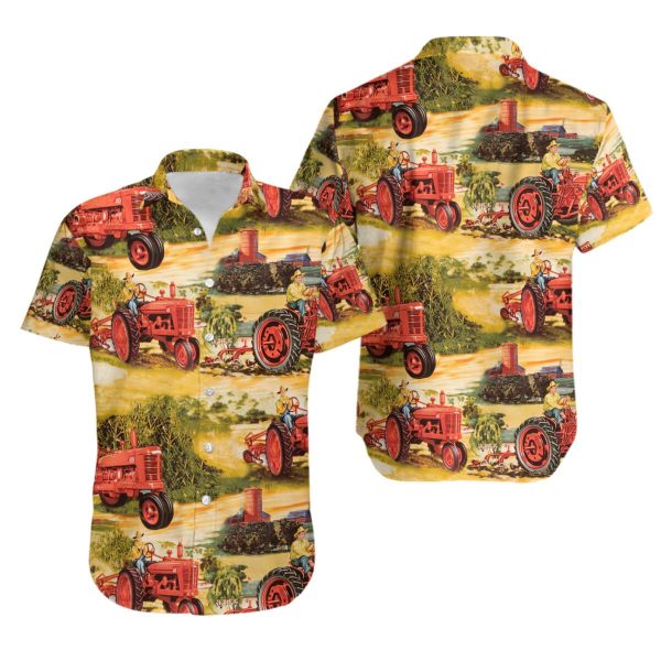 Childhood Tractor Farmer Hawaiian Shirt | For Men & Women | HW5215