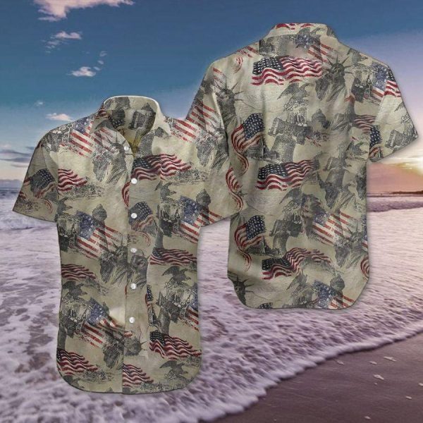 Christian American Flag Hawaiian Shirt | For Men & Women | HW8388