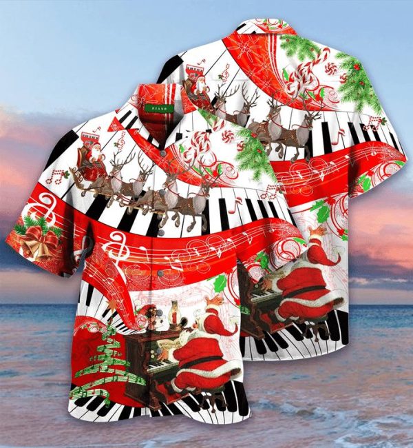 Christmas Piano Hawaiian Shirt | For Men & Women | HW2061
