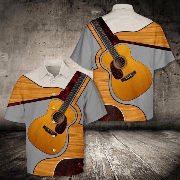 Classic Guitar Hawaiian Shirt | For Men & Women | HW4026