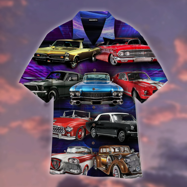 Classic Retro Car Hawaiian Shirt | For Men & Women | WT1152