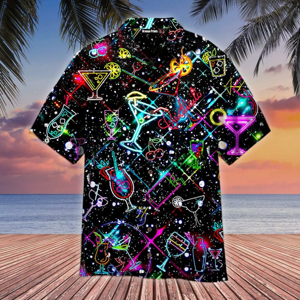 Cocktail Neon Love Hawaiian Shirt | For Men & Women | HL2682