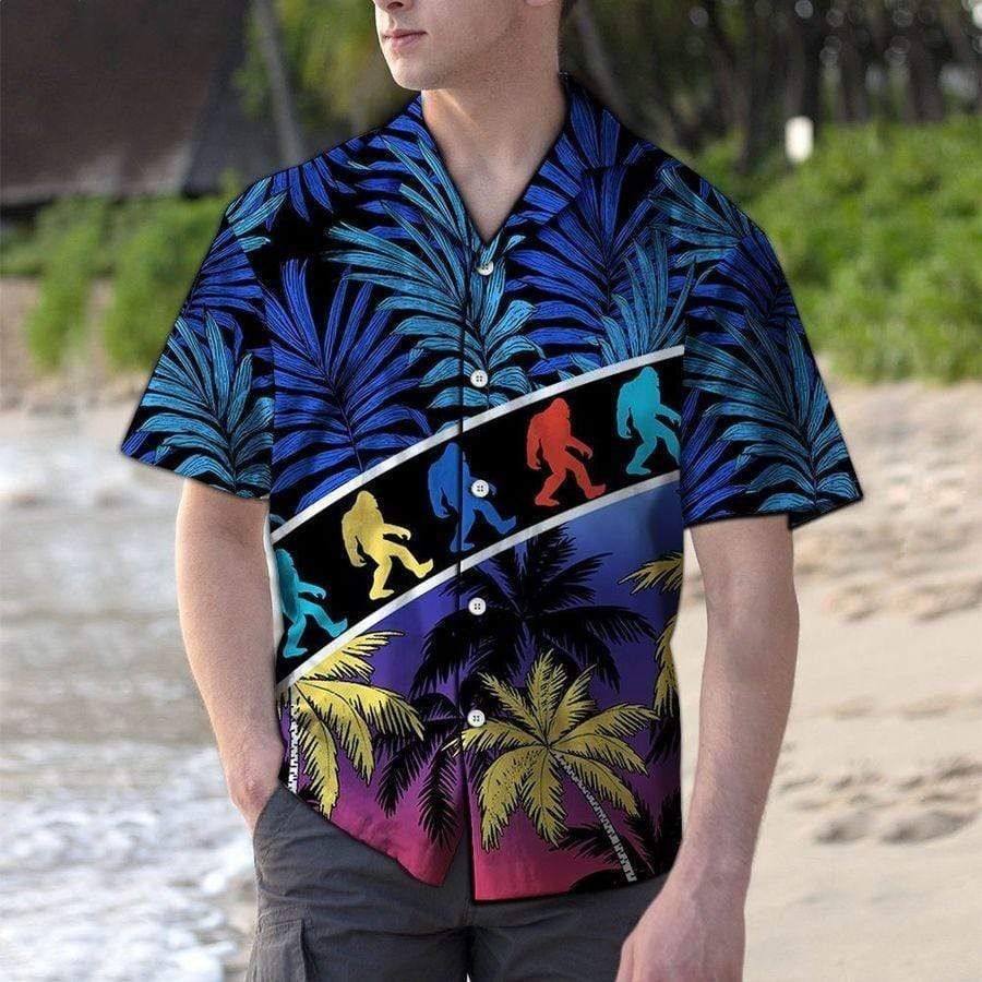 Coconut Tree Bigfoot Hawaiian Shirt | For Men & Women | HW9969