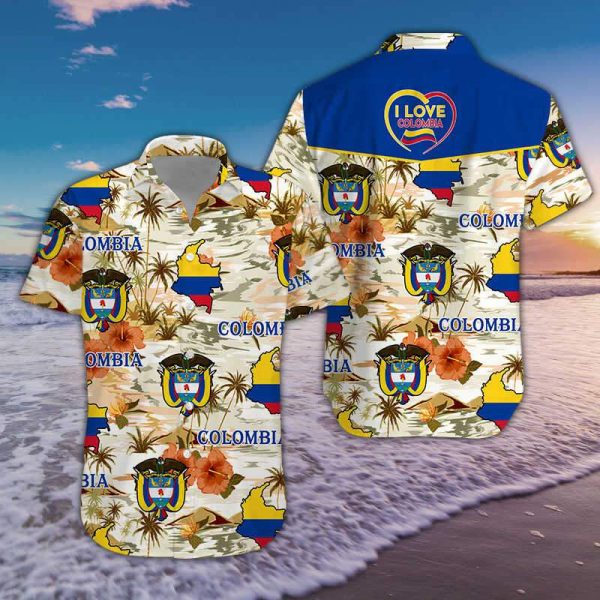 Colombia Hawaiian Shirt | For Men & Women | HW4360