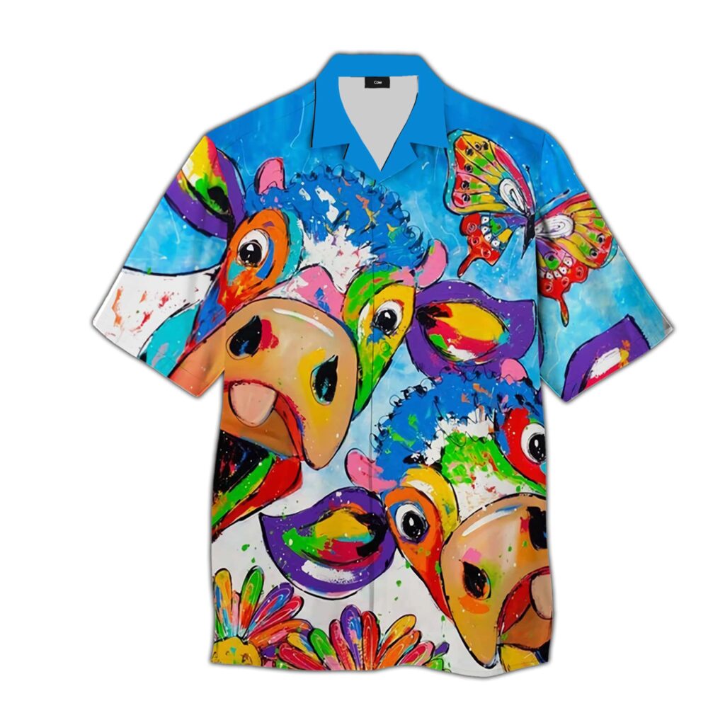 Colorful Cow Hawaiian Shirt | For Men & Women | HW3005
