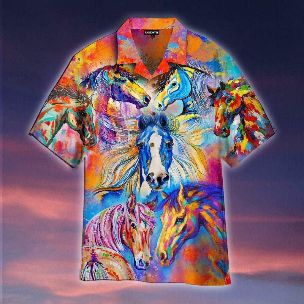 Colorful Horse Hawaiian Shirt | For Men & Women | HW4660
