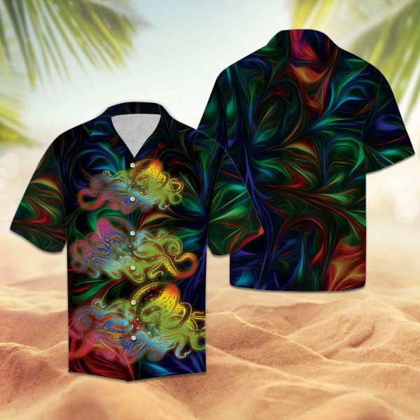 Colorful Octopus Hawaiian Shirt | For Men & Women | HL1016