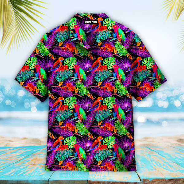 Colorful Parrot Tropical Hawaiian Shirt | For Men & Women | WT3016