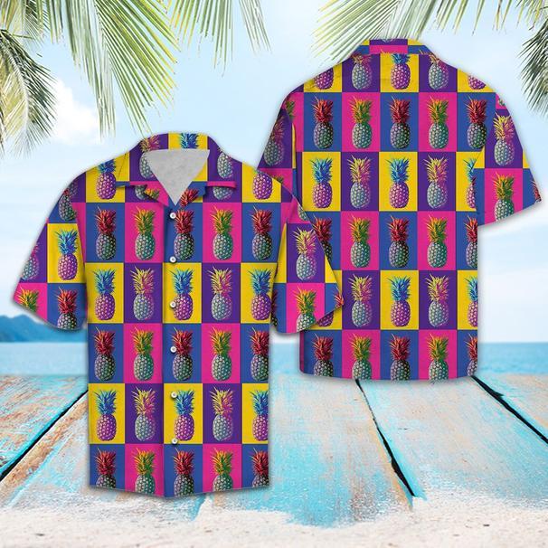 Colorful Pineapple Hawaiian Shirt | For Men & Women | HW5524