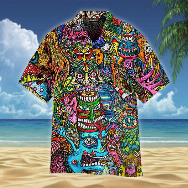 Colorful Trippy Hawaiian Shirt | For Men & Women | WT1079