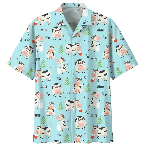 Cow Colorful Hawaiian Shirt | For Men & Women | HW8312