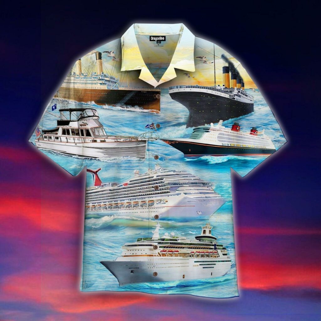 Cruise Ship At Sea Hawaiian Shirt | For Men & Women | WT1265