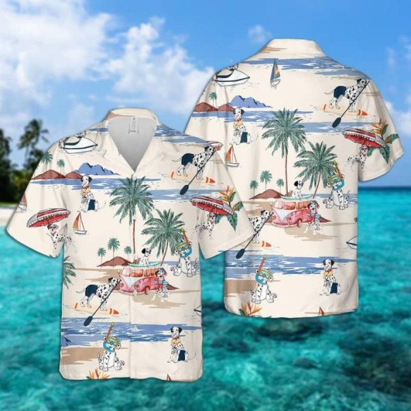 Dalmatian Summer Beach Hawaiian Shirt | For Men & Women | HL2184