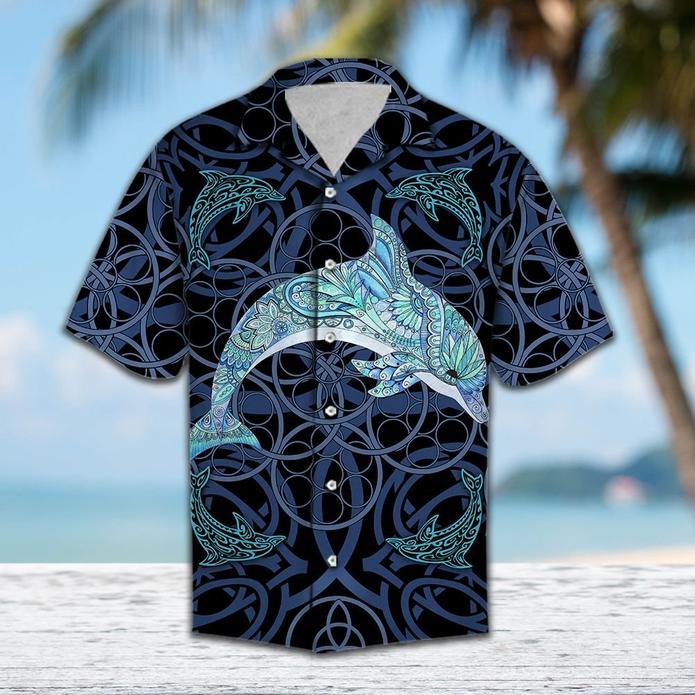 Dolphin Blue Mandala Hawaiian Shirt | For Men & Women | HW5870