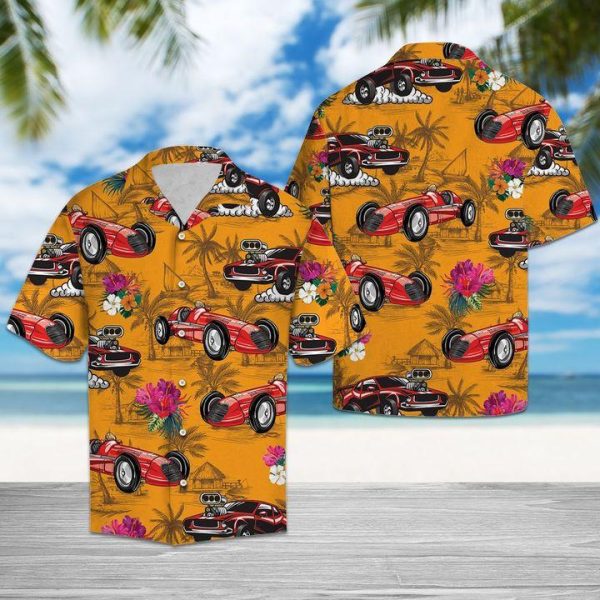 Drag Racing Tropical Hawaiian Shirt | For Men & Women | HW6564