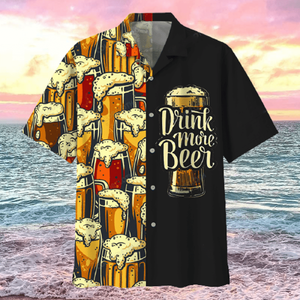 Drink More Beer Hawaiian Shirt | For Men & Women | HW4292