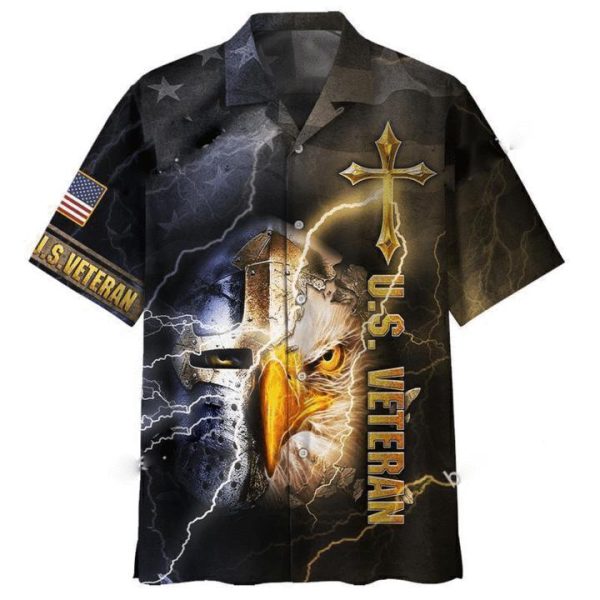 Eagle Thunder U.S Veteran Hawaiian Shirt | For Men & Women | HW8444