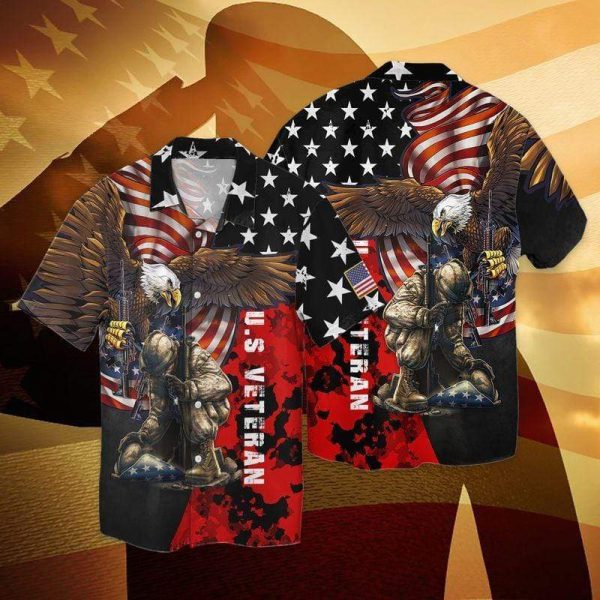 Eagle Veteran Hawaiian Shirt | For Men & Women | HW9695
