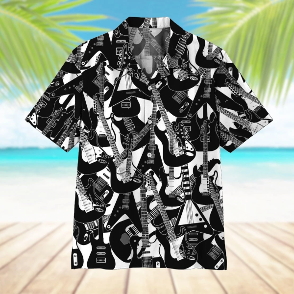 Electric Guitar Hawaiian Shirt | For Men & Women | HW4604