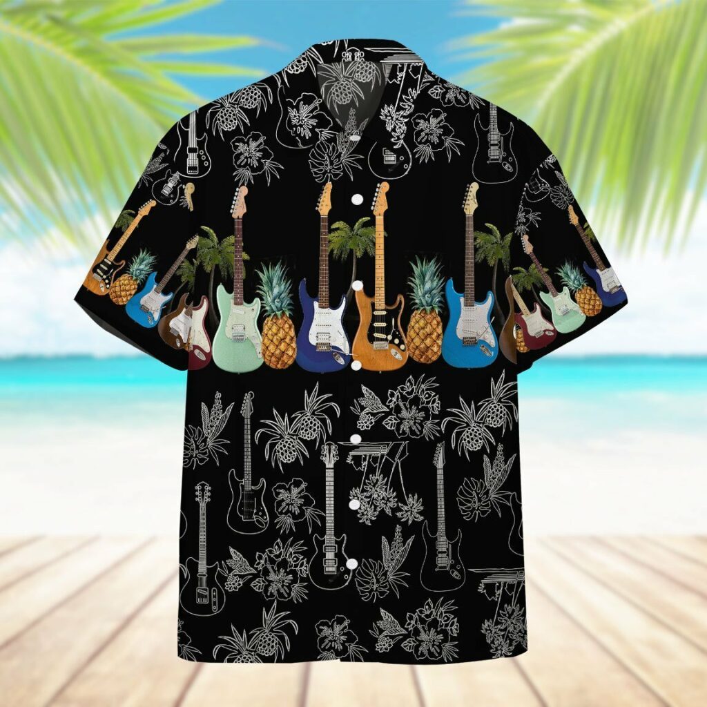 Electric Guitar Hawaiian Shirt | For Men & Women | HW4605