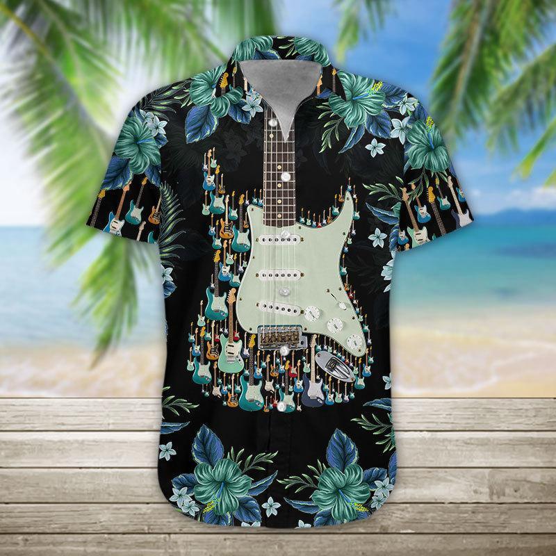 Electric Guitar Unisex Hawaiian Shirt | For Men & Women | HW2444