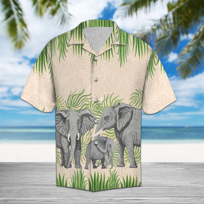 Elephant Family Hawaiian Shirt | For Men & Women | HW5507