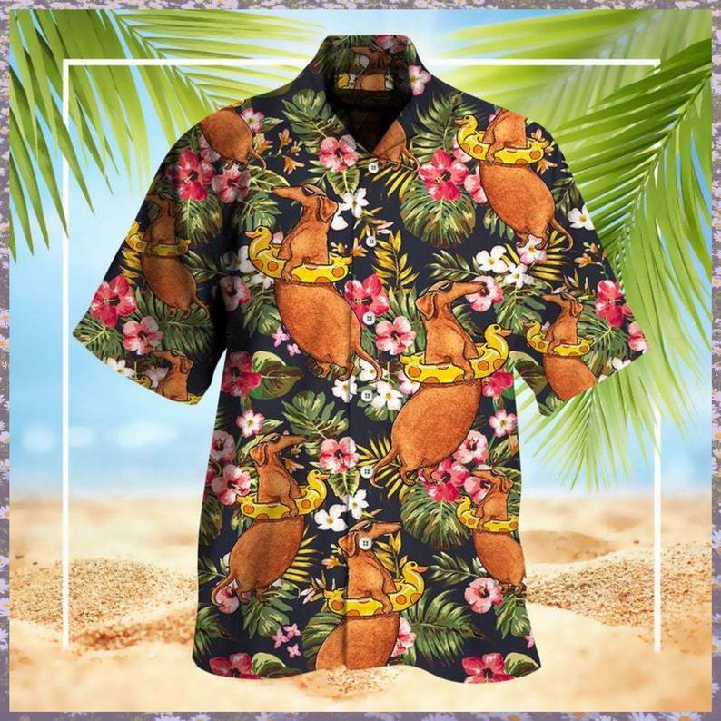 Fat Dachshund Hawaiian Shirt | For Men & Women | HW6940