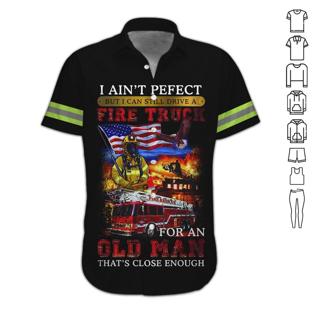 Fire Truck Firefighter Hawaiian Shirt | For Men & Women | HL2209