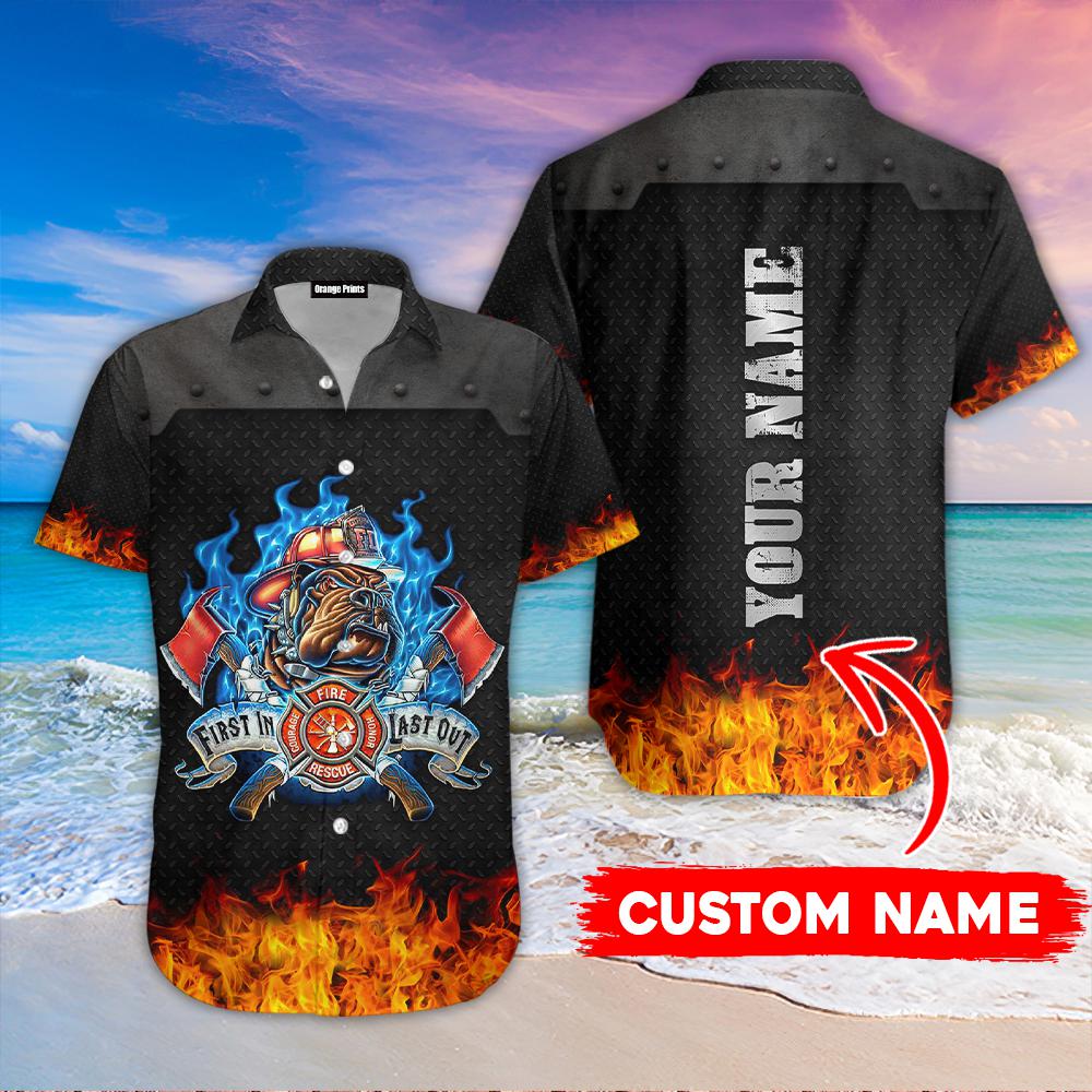 Firefighter First In Last Out Custom Hawaiian Shirt | For Men & Women | HN3626