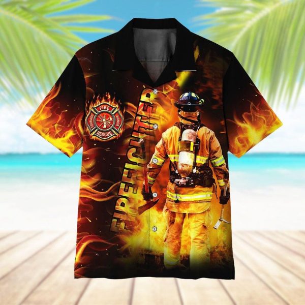 Firefighter Hawaiian Shirt | For Men & Women | HL1176