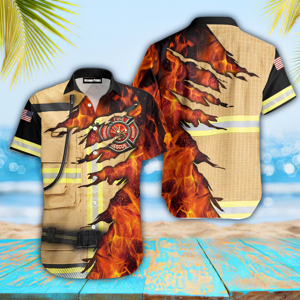 Firefighter Hawaiian Shirt | For Men & Women | WT5810