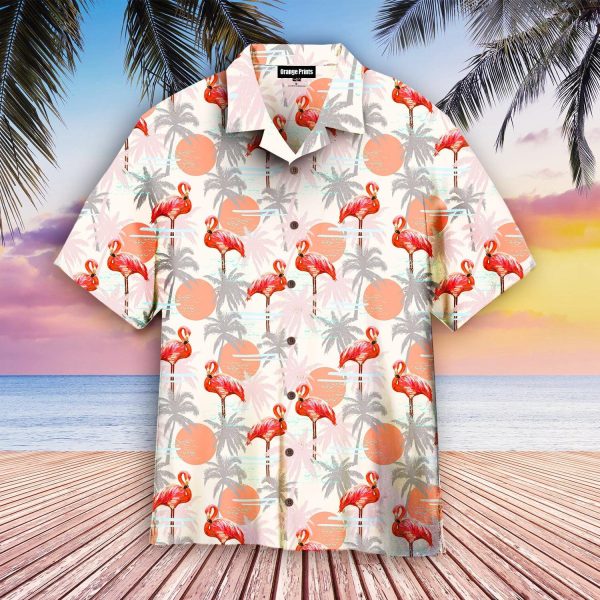 Flamingo Floral Summer Hawaiian Shirt | For Men & Women | WT6426
