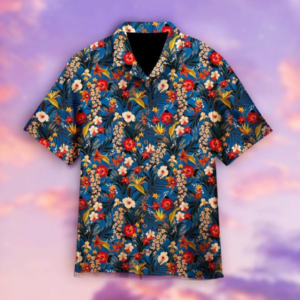 Flower Tropical Hawaiian Shirt | For Men & Women | WT1293