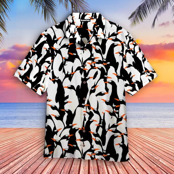 Flying Penguins Hawaiian Shirt | For Men & Women | HL1147