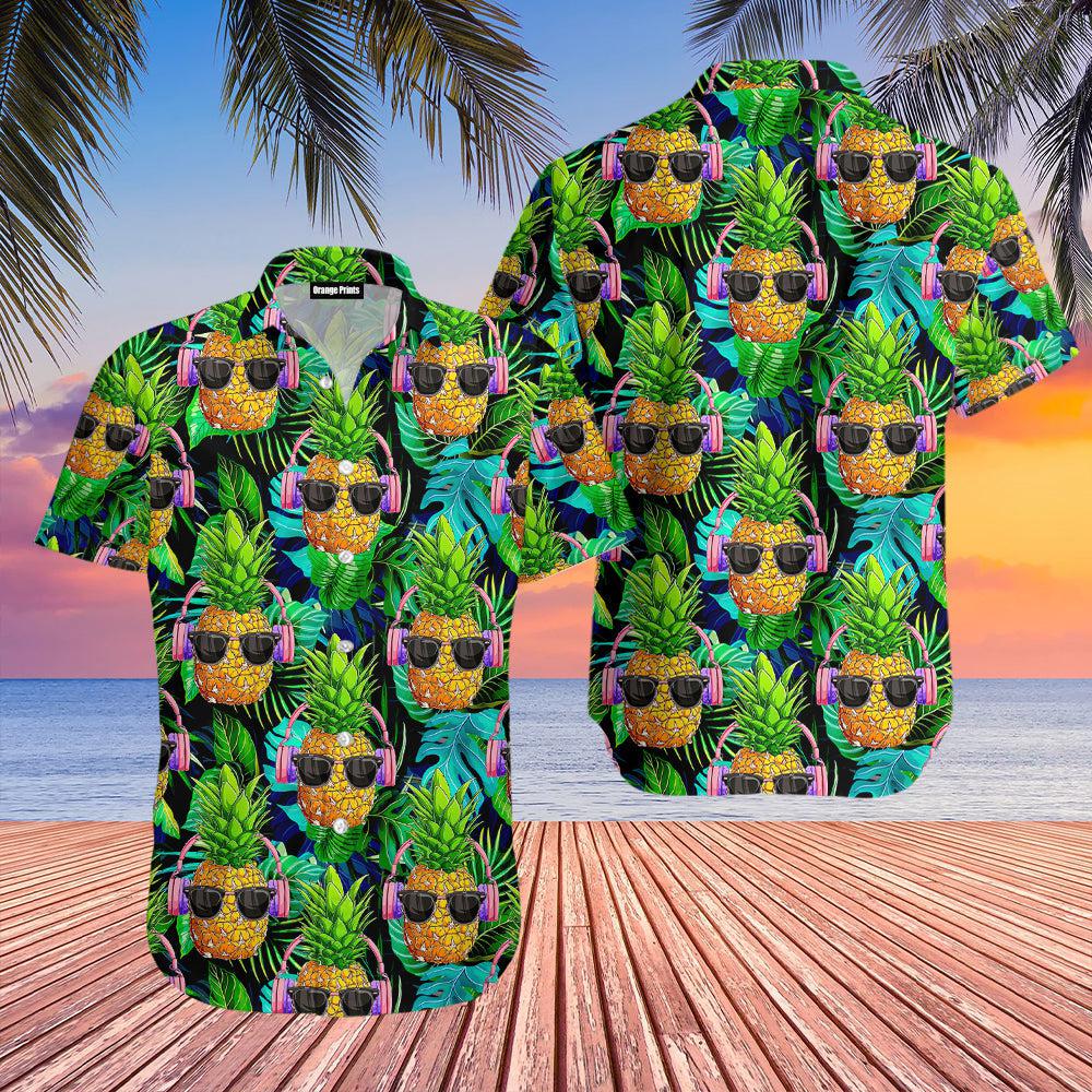 Funny DJ Pineapple Hawaiian Shirt | For Men & Women | WT2073