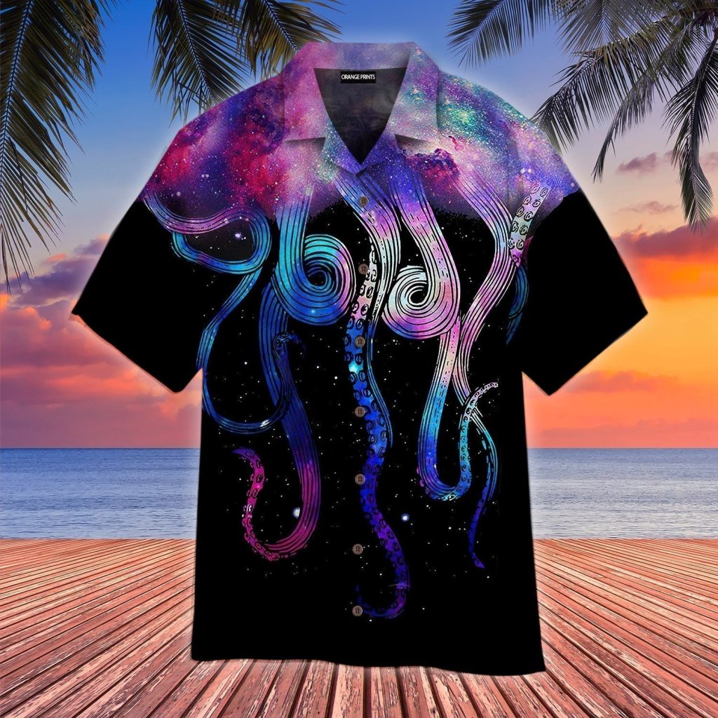 Galaxy Octopus Hawaiian Shirt | For Men & Women | WT1088