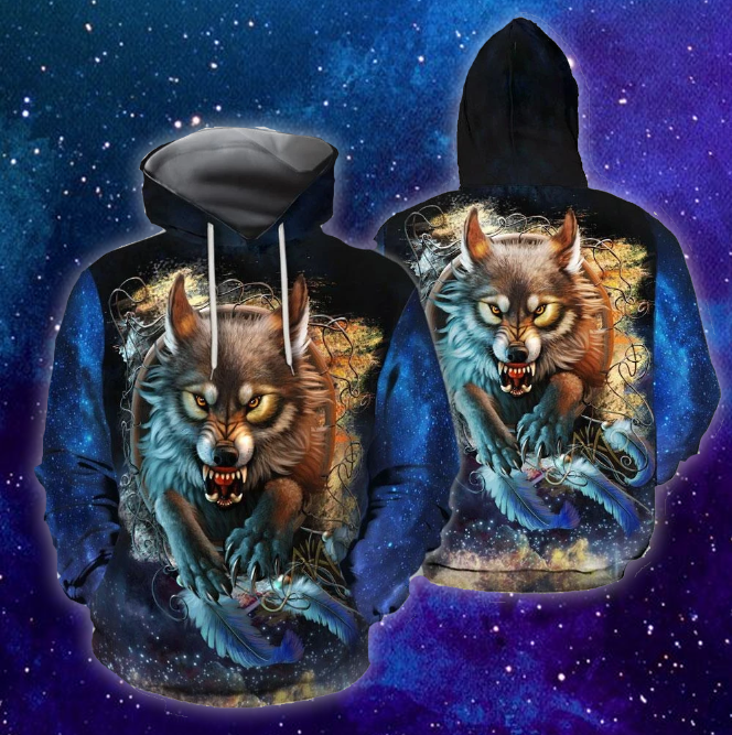 Galaxy Wolf All Over Print | For Men & Women | HT9263