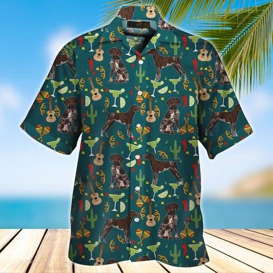 German Shorthaired Hawaiian Shirt | For Men &amp; Women | HW6041