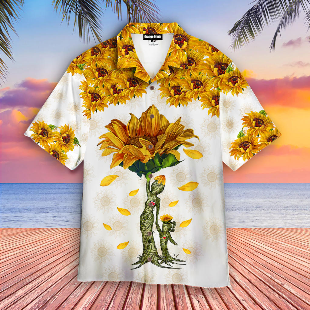 Gift For Mom Sunflower Mom Hawaiian Shirt | For Men & Women | WT5422